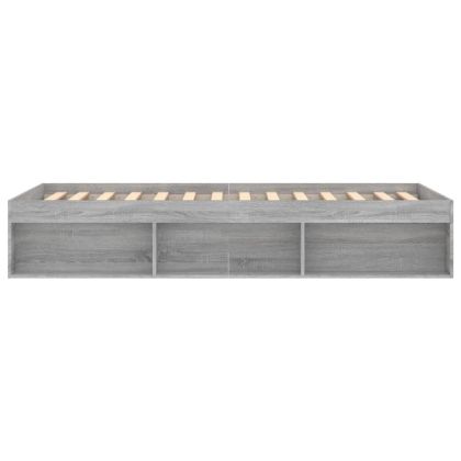 Рамка за легло, сив сонома, 100x200 см