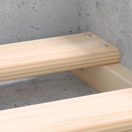 Рамка за легло, бетонно сиво, 100x200 см