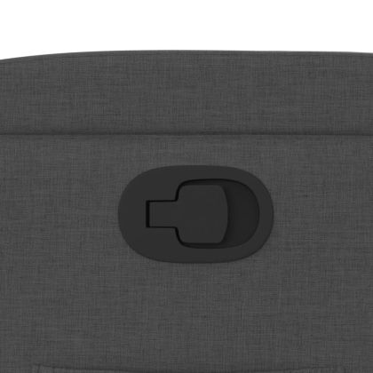 Фотьойл с регулируема облегалка, тъмносив, плат