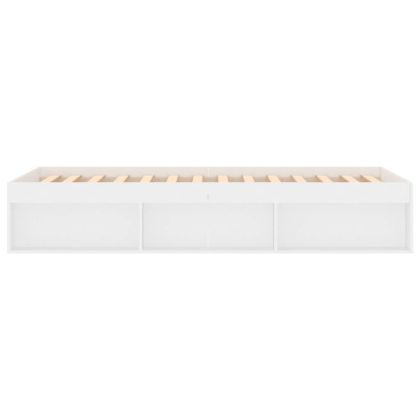 рамка за легло, бяла, 100x200 см