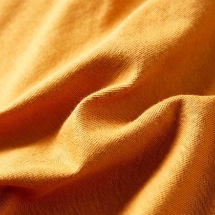 Детска тениска с дълъг ръкав, тъмна охра, 92