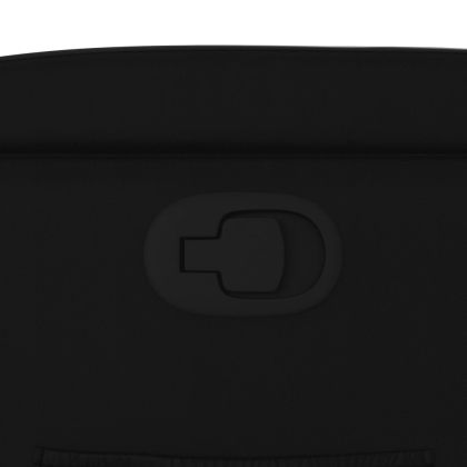 Фотьойл с регулируема облегалка, черен, изкуствена кожа