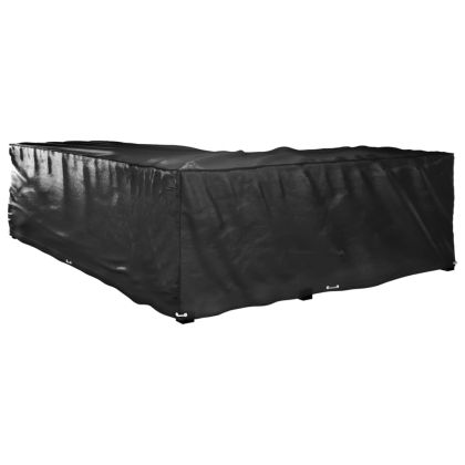 Покривала за ъглови градински мебели 2 бр 18 капси 220x285x80см