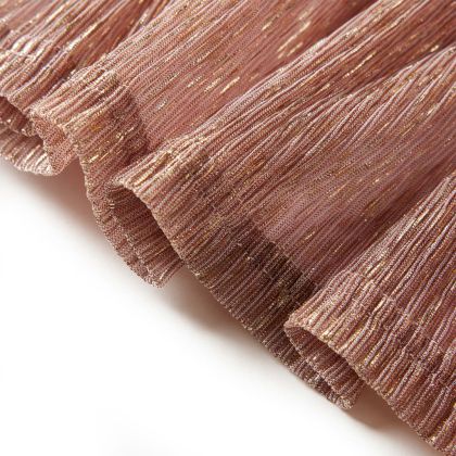 Детска пола с блясък, бледорозово, 92