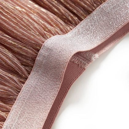 Детска пола с блясък, бледорозово, 92