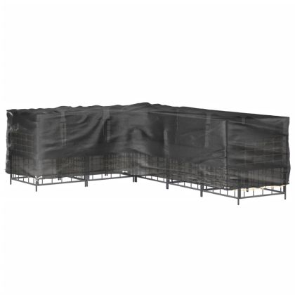 Покривало за ъглови градински мебели 16 капси 260x210x80 см