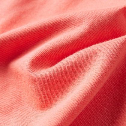 Детска тениска с дълъг ръкав, корал, 92