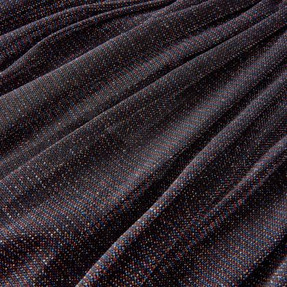 Детска плисирана пола с блясък, тъмносиня, 92