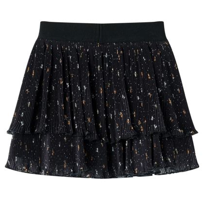 Детска пола с многослойни волани черна 92