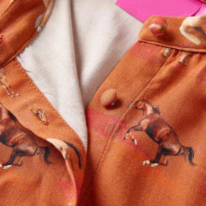 Детска рокля, коняк, 92