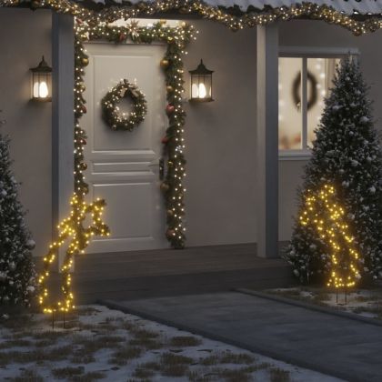 Коледна светеща украса с шипове, метеор, 115 LED, 89 см