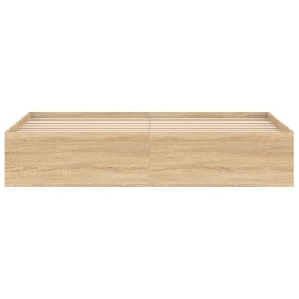 Рамка за легло, дъб сонома, 180x200 cм, Super King Size