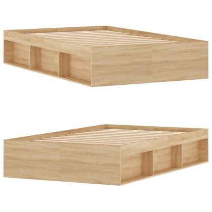 Рамка за легло, дъб сонома, 120x190 см, Small Double