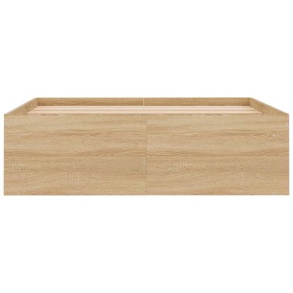 Рамка за легло, дъб сонома, 120x190 см, Small Double