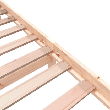 Рамка за легло, масивно дърво бор, 75x190 см, Small Single