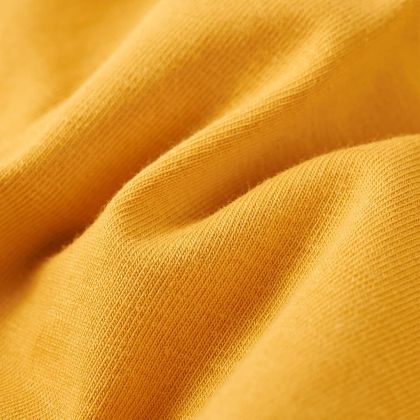 Детска тениска с дълъг ръкав, тъмна охра, 92