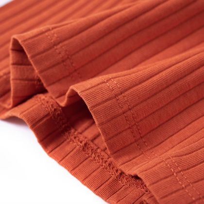 Детска тениска с дълъг ръкав, опушено оранжево, 92