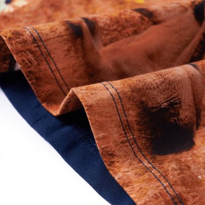 Детска рокля с дълъг ръкав, тъмносиня, 92