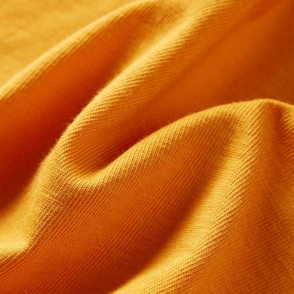 Детска тениска с дълъг ръкав, охра, 92