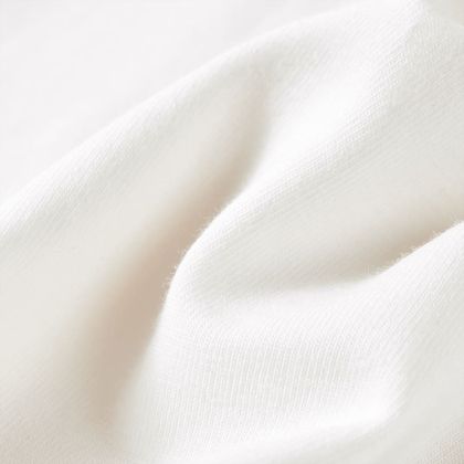 Детска тениска с дълъг ръкав, екрю, 92