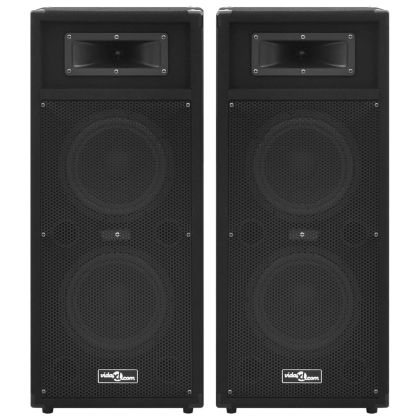 Професионални пасивни Hifi говорители за сцена 2 бр 1000W черни