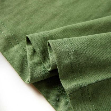 Детска тениска с дълъг ръкав, светло каки, 92