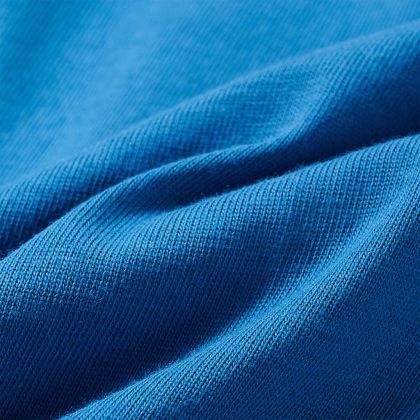 Детска тениска с дълъг ръкав, цвят петрол, 92