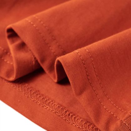 Детска тениска с дълъг ръкав, светлоръждиво, 92