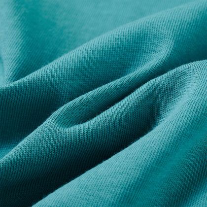 Детска тениска с дълъг ръкав, тъмна аква, 92