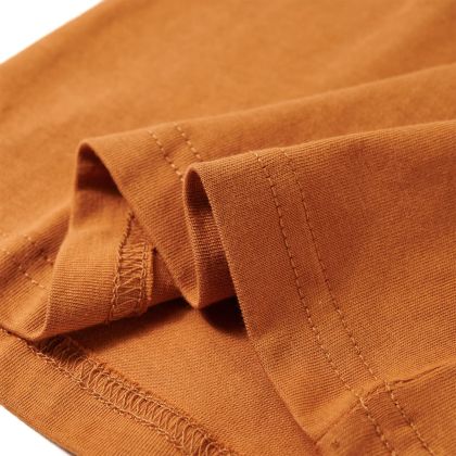 Детска тениска с дълъг ръкав, тъмна охра, 92