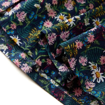 Детска рокля с дълъг ръкав, тъмносиня, 92