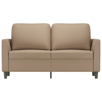 2-местен диван, капучино, 120 см, изкуствена кожа