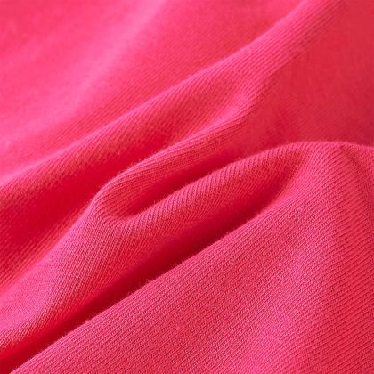 Детска тениска с дълъг ръкав, яркорозова, 92