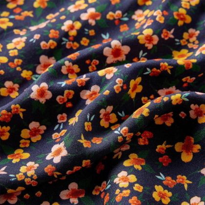 Детска рокля с дълъг ръкав, тъмносиня, 92