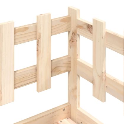 Дневно легло без матрак, 90x190 см, борово дърво масив