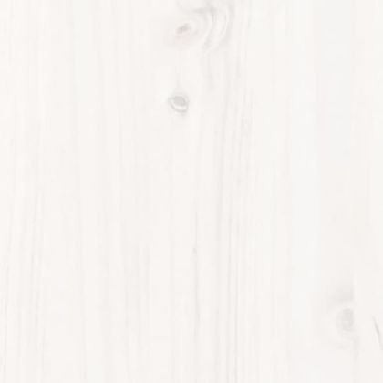 Дневно легло без матрак, бял, 90x200 см, борово дърво масив