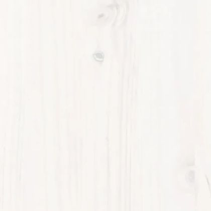 Разтегателна кушетка, бяла, борово дърво масив, 2x(90x190) см