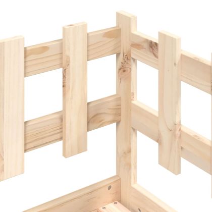 Дневно легло без матрак, 80x200 см, борово дърво масив