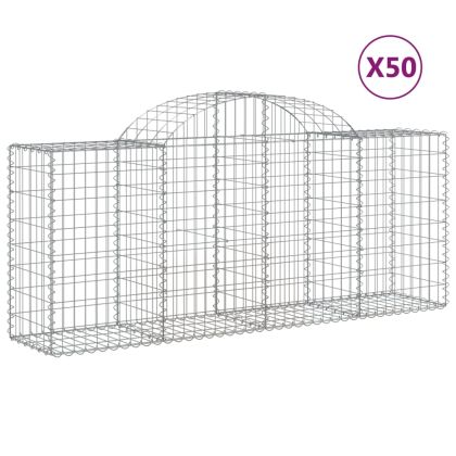 Габионни кошници арка 50 бр 200x50x80/100 см поцинковано желязо
