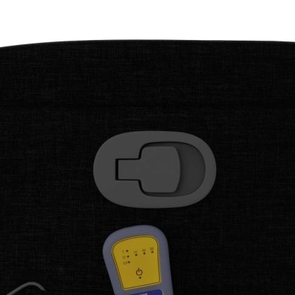 Масажен наклоняем стол, черен, текстил