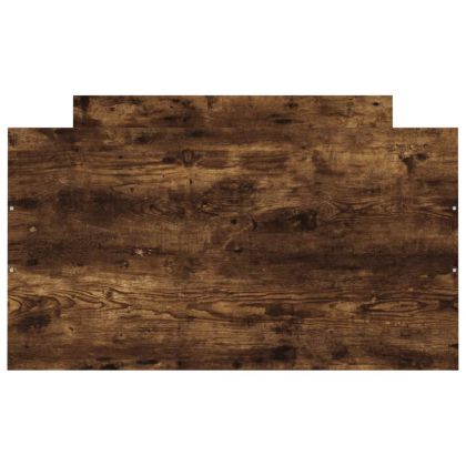 Рамка за легло с горна и долна табла, опушен дъб, 90x190 см