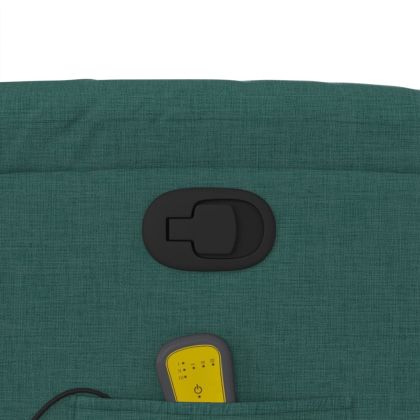 Масажен наклоняем стол, тъмнозелен, текстил