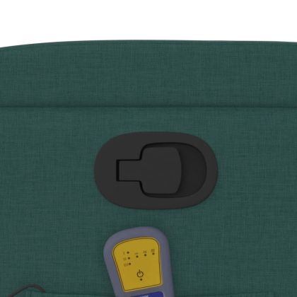 Масажен наклоняем стол, тъмнозелен, текстил