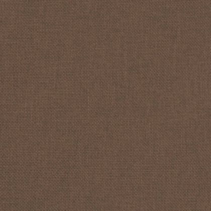 Объл фотьойл с опора за крака, кафяв, плат