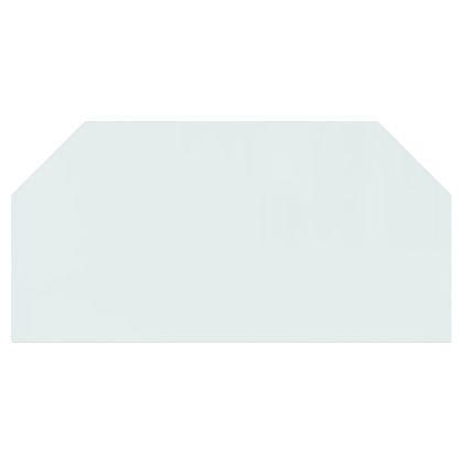 Стъклена подложка за камина, шестоъгълна, 120x60 см