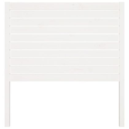 Горна табла за легло, бяла, 81x4x100 см, бор масив