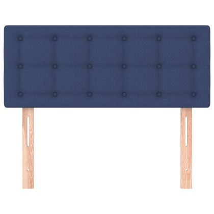 Горна табла за легло, синя, 80x5x78/88 см, плат