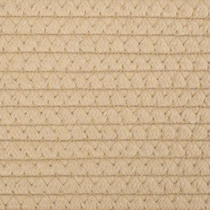 Кош за пране бежово и бяло Ø60x36 см памук