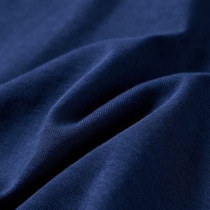 Детска тениска с дълъг ръкав, тъмносиня, 92