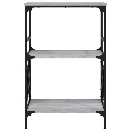 Библиотека 3 рафта сив сонома 59x35x90,5 см инженерно дърво